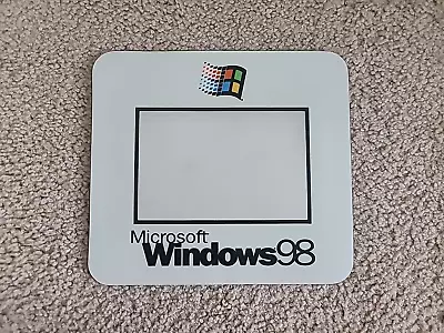 Vintage Microsoft Windows 98 Mouse Pad With Slotted Customizable Window • $20