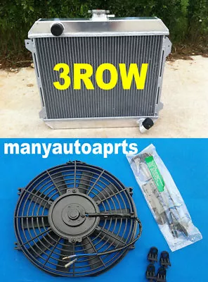 3 ROW Aluminum Radiator + Fan For DATSUN 510 610 710 720 L20B Manual MT  • $185