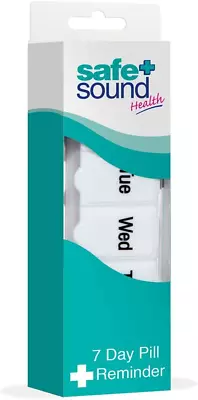 PILL Box ORGANISER Medicine Storage Weekly 7 Day Pill Reminder Organiser Daily • £2.64