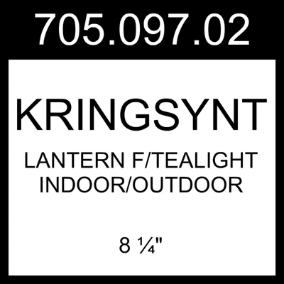 $66.99 • Buy IKEA KRINGSYNT Lantern F/tealight Indoor/outdoor White  8 ¼  705.097.02