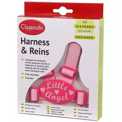 Clippasafe Easy Wash Baby Harness & Reins Little Angel Kids Proofing Safety NEW • £12.99