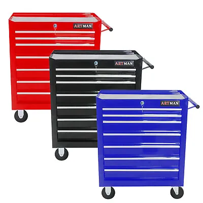 7 Drawers Tool Cart Multfuctional Rolling Tool Chest Storage Cabinet W/ Wheels • $217.99