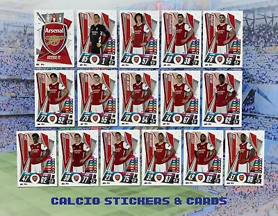 Match Attax 2020/21 Full Arsenal Team Set Complete All 16 Base Cards Rare Update • £9.75