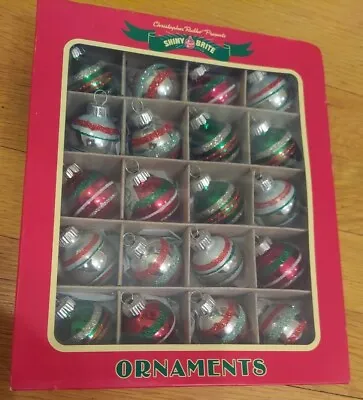 20 Pc Box Shiny Brite Christopher Radko Vintage Inspired Christmas Ornaments EXC • $35