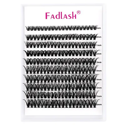 FADLASH Lash Clusters Extensions Large Tray 10D/20D/30D/40D Individual Lashes • $13.99