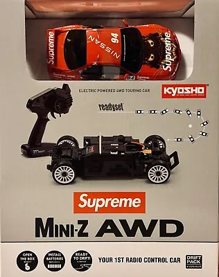 Supreme Kyosho Mini-Z AWD Nissan Skyline Nismo R33 RC Car Readyset FW22 Red NEW! • $354.99