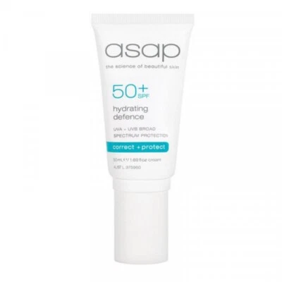 ASAP SPF 50+ Hydrating Defence UVA UVB 50ml Moisturiser & Primer Lightweight • $49.90