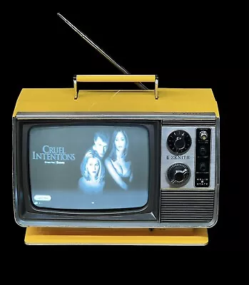 1974  Zenith 9” Solid State Portable B&W TV  Model F1150P  *Works* Plus Bonus • $549