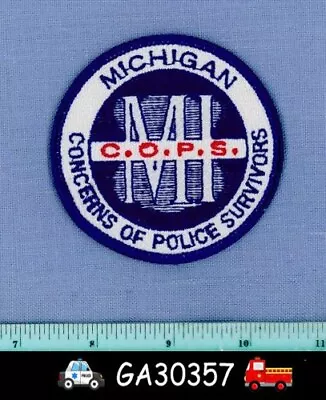 MICHIGAN C.O.P.S. CONCERNS OF POLICE SURVIVORS Police Shoulder Patch  • $3.99