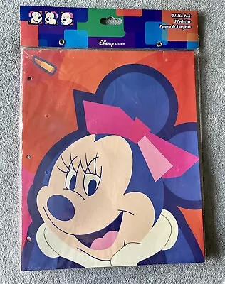 Sealed Pack Of Three (3) Disney Store Minnie Mouse Folders - All Different • $4.99