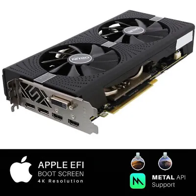 Apple Mac Pro AMD Radeon Nitro RX 580 8GB PCI-E Video Card 580 OSX Ventura • $335