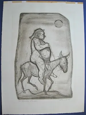 Large IRVING AMEN American Etching  Sancho Panza  Modern Contemporary Signed  • £33.73