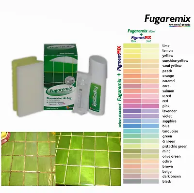 Inchem Fugaremix Renovated Grout Tile Repair Floor Kitchen Bathroom Any Colour  • £16.49