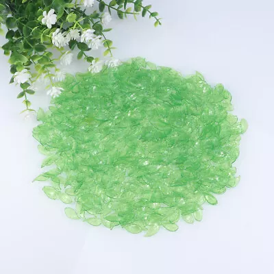 200 G Plastic Acrylic Leaf Decors Acrylic Charms Pendants Leaf Drop Pendants • £11.38