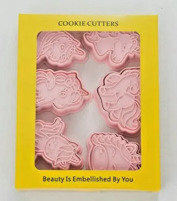 $13.56 • Buy Aus Seller..6pcs UNICORN Cookie Cutter/Embossing Set...new