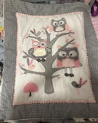 Levatex Owl Crib Bedding Set • $50