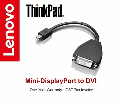 New Genuine Lenovo Mini-DisplayPort To DVI (SL) Adapter Cable P/N: 0B47090 • $16.31