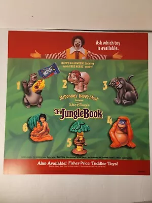 Vtg. McDonald's Disney's The Jungle Book Happy Meal Store Display 1997 • $14.50