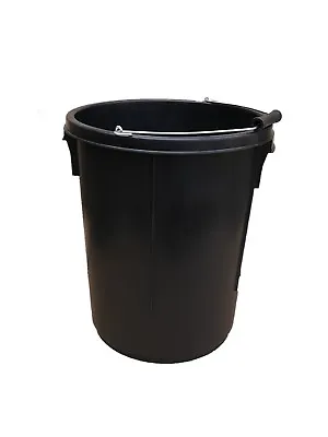 2x - 25l 5 Gallon Black Plasterers Bucket Heavy Duty Plastic Made In The Uk  • £14.99