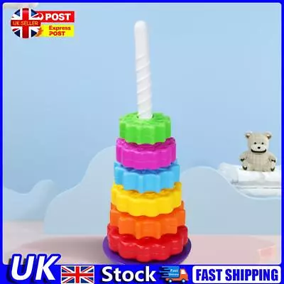 Baby Spinning Toy Sensory Development Rainbow Stacking Toys For Babies 6 Months+ • £9.99