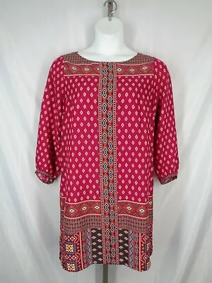 Loft Tribal Bandana Print Shift Dress Size Medium  • $20.97