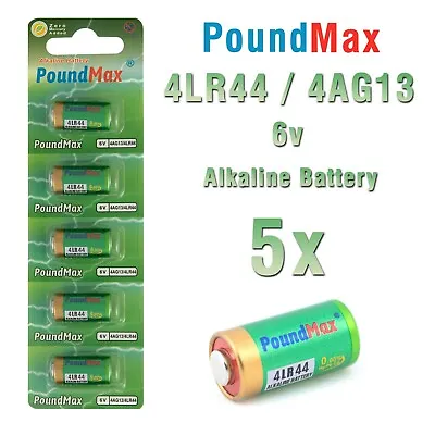 5 X  Super 4LR44 4G13476A PX28 L1325 A544 6v PoundMax Alkaline Battery • £3.69