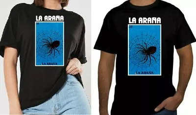 La ArañaT Shirt Loteria Shirt Mexican Bingo Funny Polaca Lottery Game Spider • $15.99