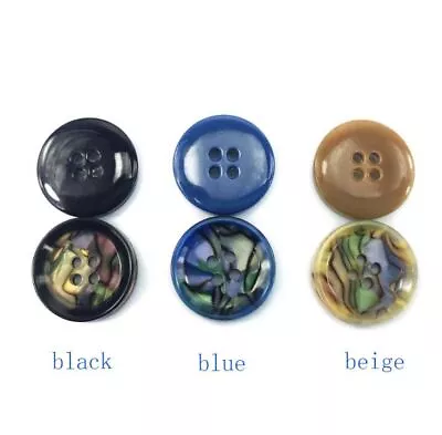 4 Holes Resin Buttons Decorative Clothing Button Sewing Craft Accessories 50Pcs • $25.25