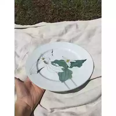 Block Spal Dinner Plate 11  Watercolors Trillium Mary Lou Goertzen Portugal 1981 • $13