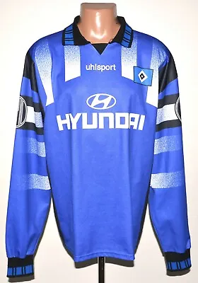 £89.99 • Buy Hamburg Sv Germany 1995/1996 Away Football Shirt Jersey Uhlsport Xxl Long Sleeve