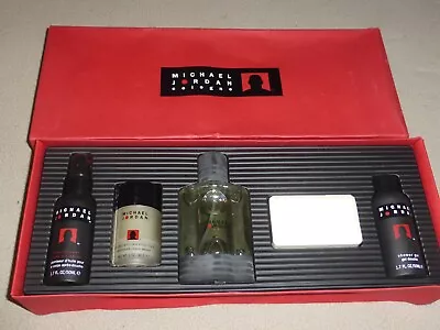 Boxed Michael Jordan Cologne Gift Set Deoderant Shower Gel Body Spray Vintage    • $44.99