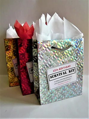 £7.49 • Buy MALE 65th Birthday SURVIVAL KIT Humorous Gift Idea Unique Funny Novelty Present 