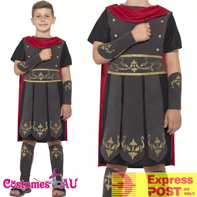 Boys Gladiator Roman Soldier  Costume Hero Greek Warrior Book Week Kids Medieval • $36.09