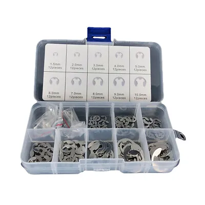 US 120 E Clips C CIRCLIPS Stainless Steel Kit Retaining Ring Assorted 1.5 - 10mm • $7.89