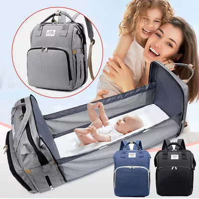 £11.99 • Buy Baby Diaper Nappy Mummy Changing Bag Backpack Set Multi-Function Hospital Bag
