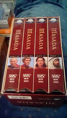 Masada RARE Universal Release 4-tape Box Set 1981 VHS Original TV Mini-series • $94.04