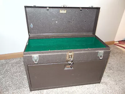 Vintage EUC Kennedy 520 Machinist Tool Chest Box With Green Flocked Drawers • $299.99