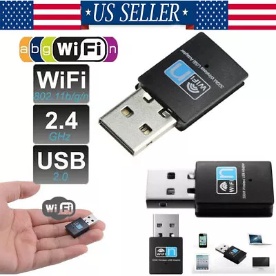 300Mbps Mini Wireless USB Wifi Adapter Network LAN  802.11n/g/b For Windows XP 7 • $7.27