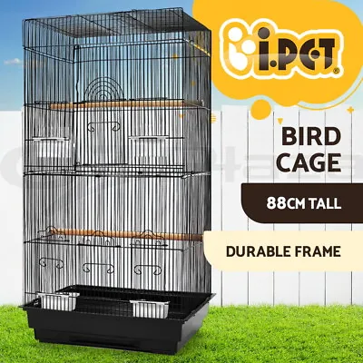 I.Pet Bird Cage Large Bird Cages Aviary Budgie Cage Parrot Pet Small Stand 88CM • $53.95