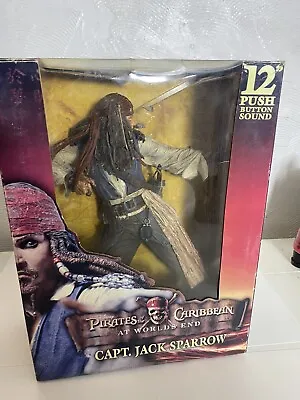 Pirates Of The Caribbean Captain Jack Sparrow 1/4 Scale Figure Neca Untested • £44.99