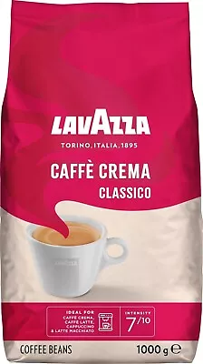 Lavazza Caffè Crema Classico Coffee Beans Arabica | 1 Kg (Pack Of 1) | 7/10 | • £11.99
