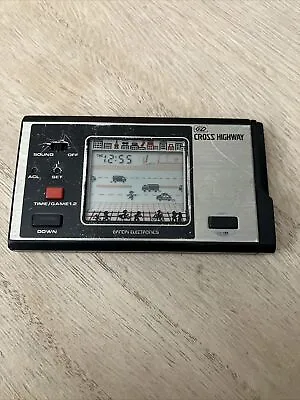 Bandai Electronics Vintage Retro Handheld Game - CROSS HIGHWAY - RARE • £50