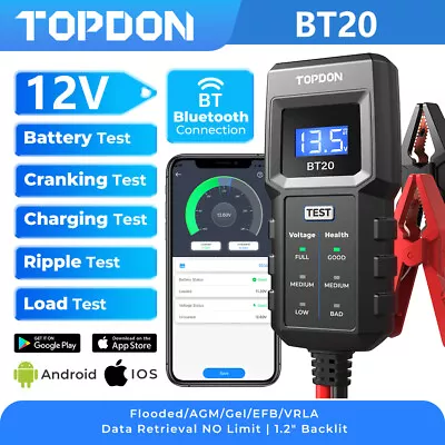 Topdon Battery Load Tester 100 Amp Load Type 12V Mechanics Car Truck Repair Tool • $18.99