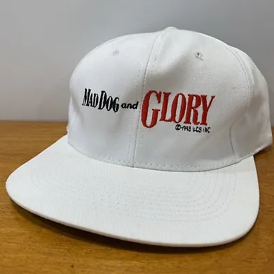 Mad Dog And Glory Hat Snapback Cap White Vintage 90s 1993 Movie Film Retro USA • $19.60