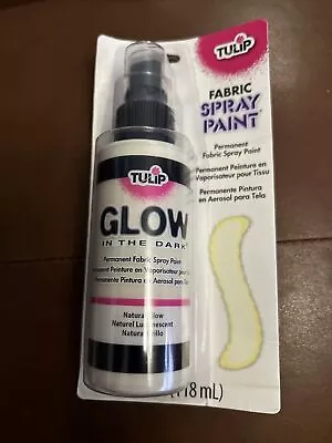 TULIP GLOW IN THE DARK FABRIC SPRAY PAINT NATURAL GLOW 31650 118ml / 4 Fl Oz • £7.99