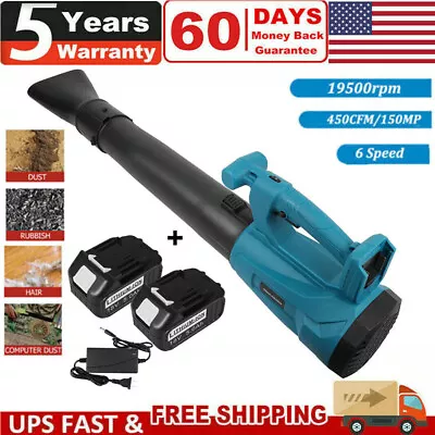 Cordless Leaf Blower For 18V Makita Battery+Charger 6 Speed Electric Leaf Blower • $40.99