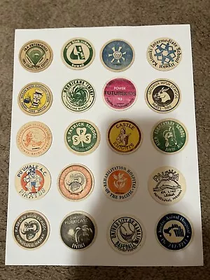 New POGs Hawaiian Milk Caps Lot Of 20 • $15.99