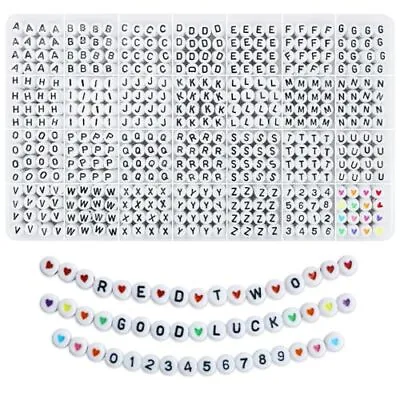 Redtwo 1400 Pcs Letter Beads For Friendship Bracelets Making Kit A-Z Alphabet... • $8.95