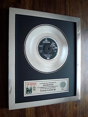 £74.99 • Buy The Beatles Please Please Me Platinum Disc 7  Single Record Award