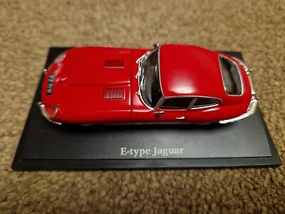 Atlas 1/43 - Jaguar E-Type Coupe Bright Red Diecast Model Car • £24.99